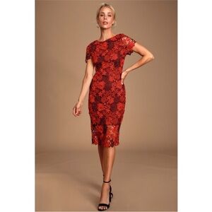 Lulu’s Gillian Crochet Lace Dress Size Small